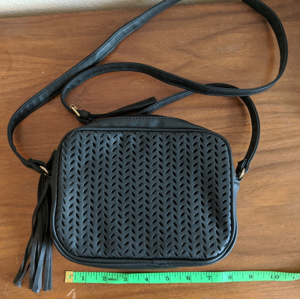 Small black cross body handbag